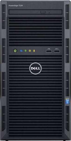 Dell PowerEdge T130 (Intel Xeon E3-1220 v6 3.0GHz, 8M cache, 4C/4T, turbo (80W), 8GB UDIMM, 2400, 1TB 3.5" HDD, DVD+/-RW SATA Internal)